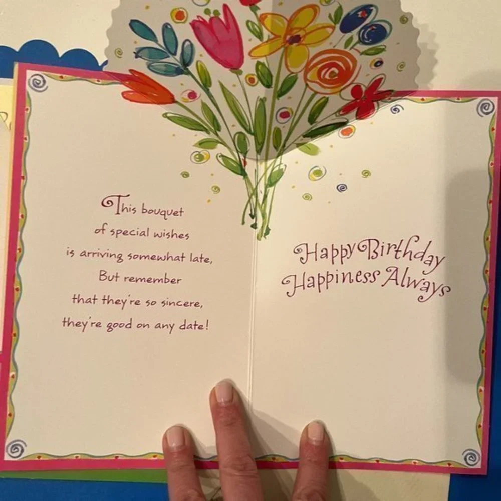 Birthday Cards‎ -Lot of 2 – Belated Birthday from All of Us (bday)